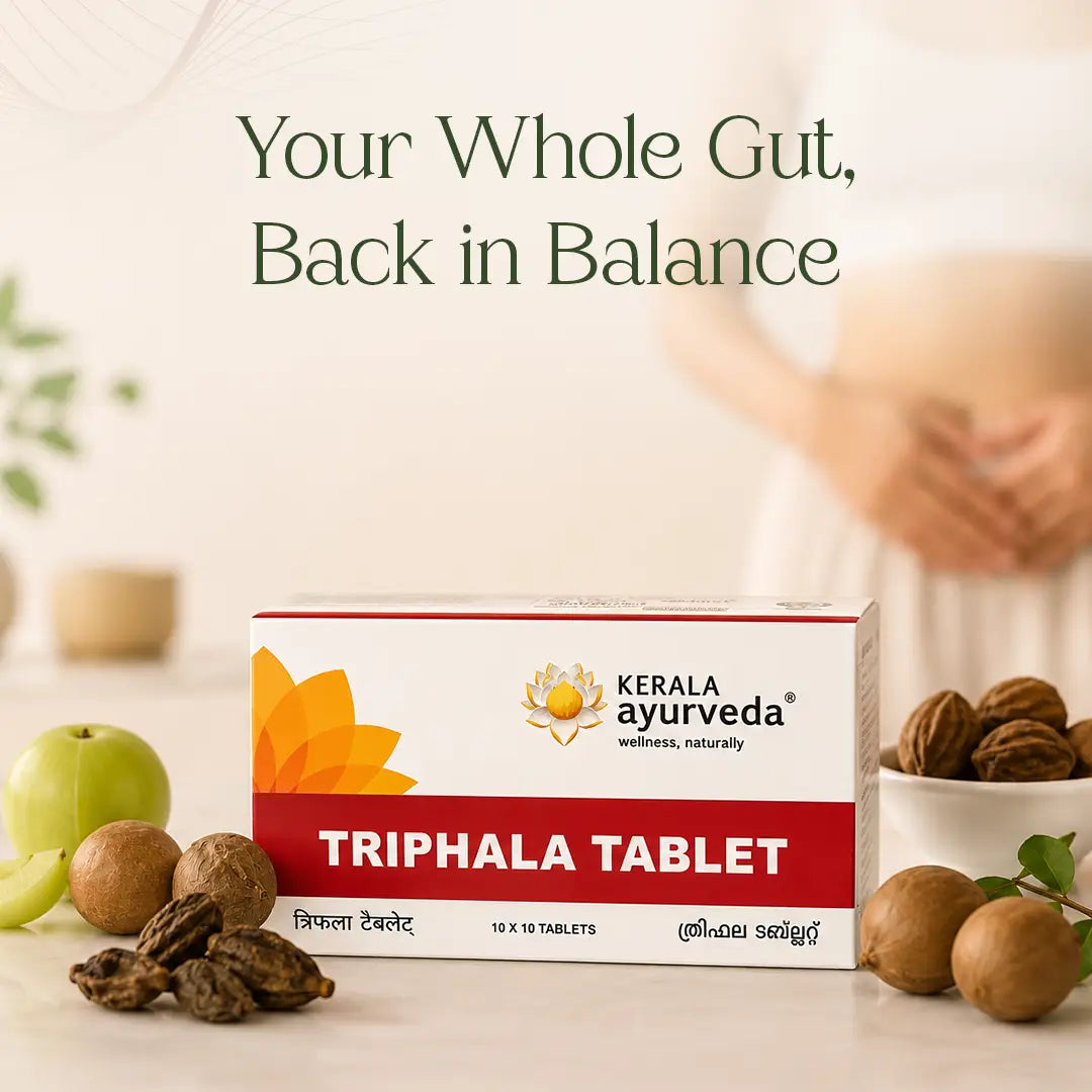 Triphala Tablets for Bowel Regularity, Gut Health & Better Digestion