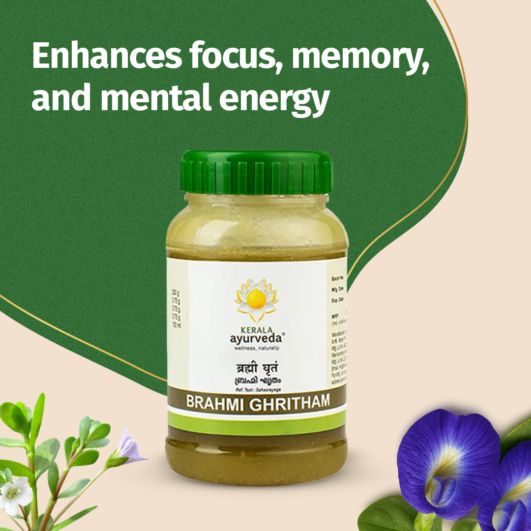 Brahmi Ghritham | Promotes Cognitive Health, Supports Stress Relief & Aids Restful Sleep