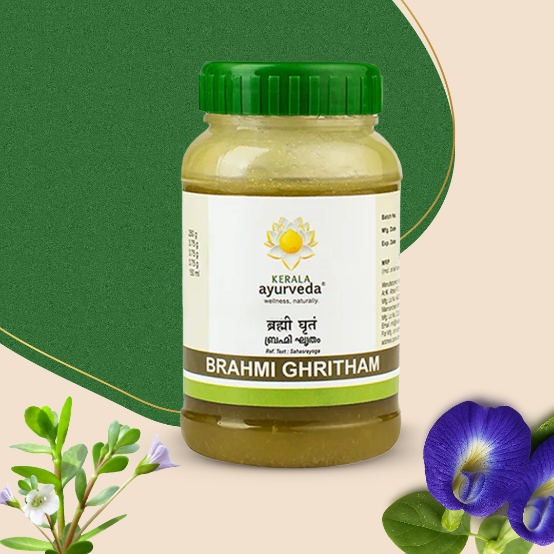Brahmi Ghritham | Promotes Cognitive Health, Supports Stress Relief & Aids Restful Sleep