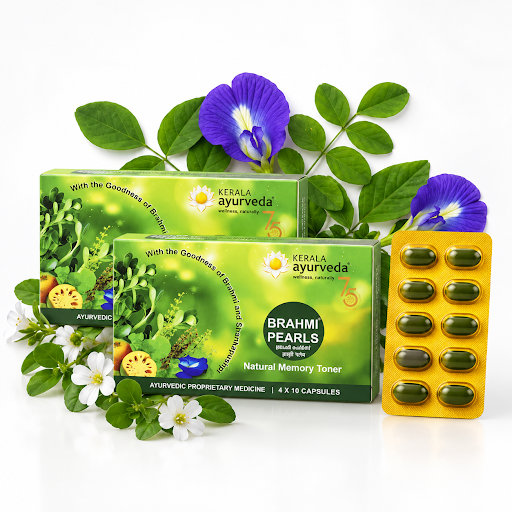 Brahmi Pearls for Memory, Focus, Mental Clarity & Stress Relief