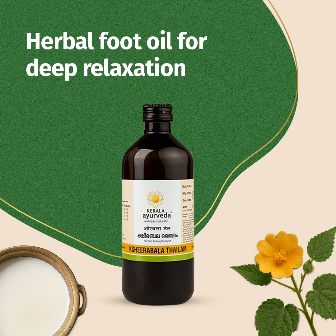 Ksheerabala Thailam for Restful Sleep, Relaxation & Stress Relief