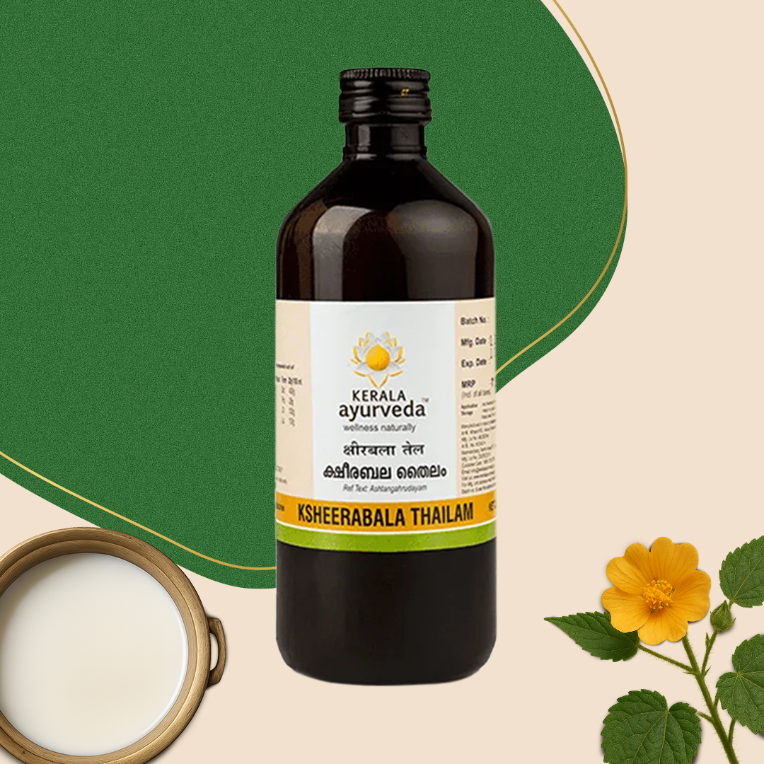 Ksheerabala Thailam (Oil) | Calming Massage Oil To Relax Mind & Aid In Restful Sleep