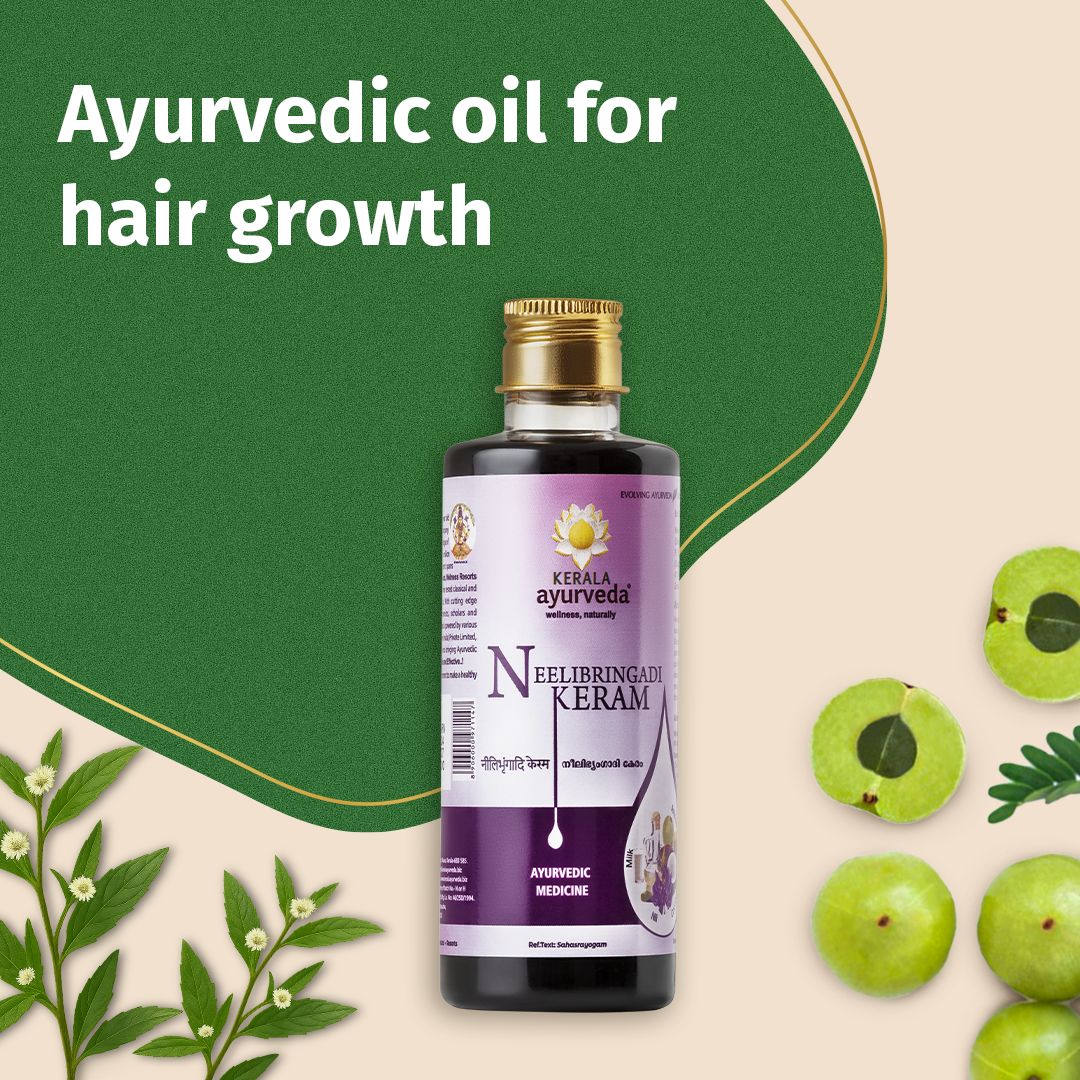 Neelibringadi Keram | Helps Reduce Hair Fall, Strengthens Roots & Prevent Premature Greying