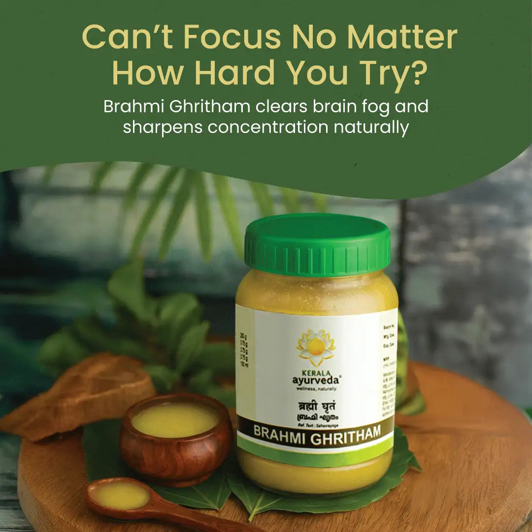 Brahmi Ghritham | Promotes Cognitive Health, Supports Stress Relief & Aids Restful Sleep