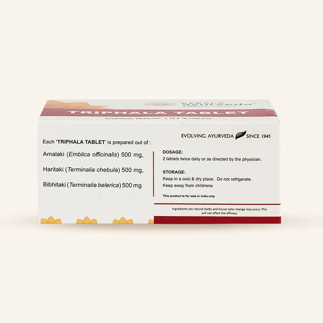 Triphala Tablets for Bowel Regularity, Gut Health & Better Digestion