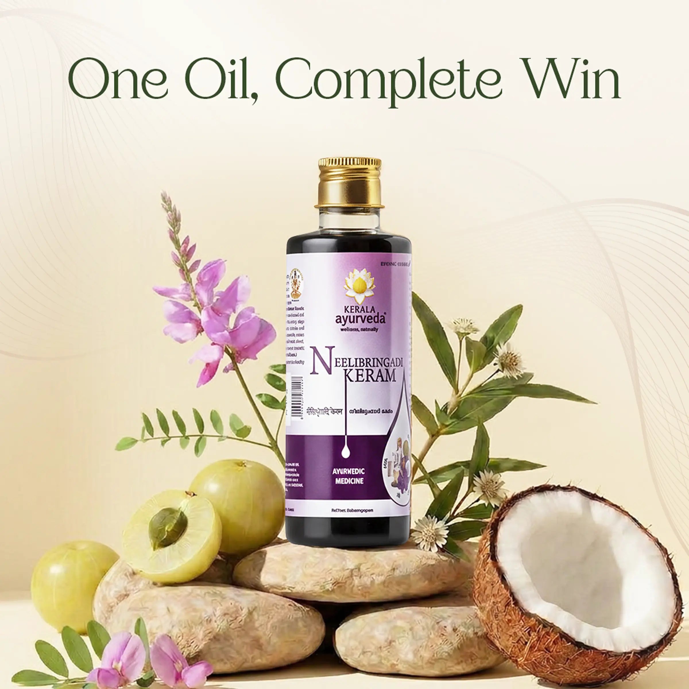 Neelibringadi Keram | Helps Reduce Hair Fall, Strengthens Roots & Prevent Premature Greying