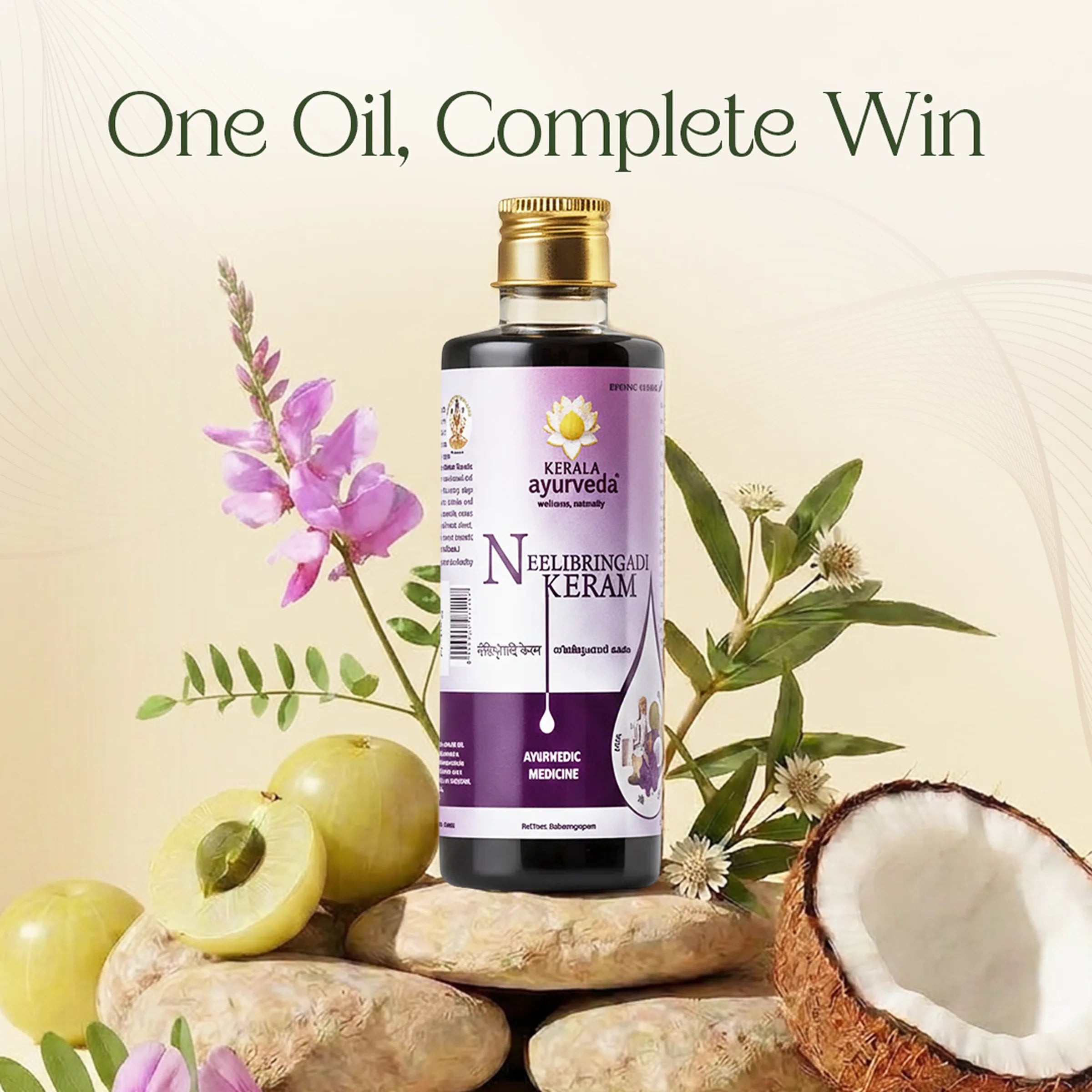 Neelibringadi Keram | Helps Reduce Hair Fall, Strengthens Roots & Prevent Premature Greying
