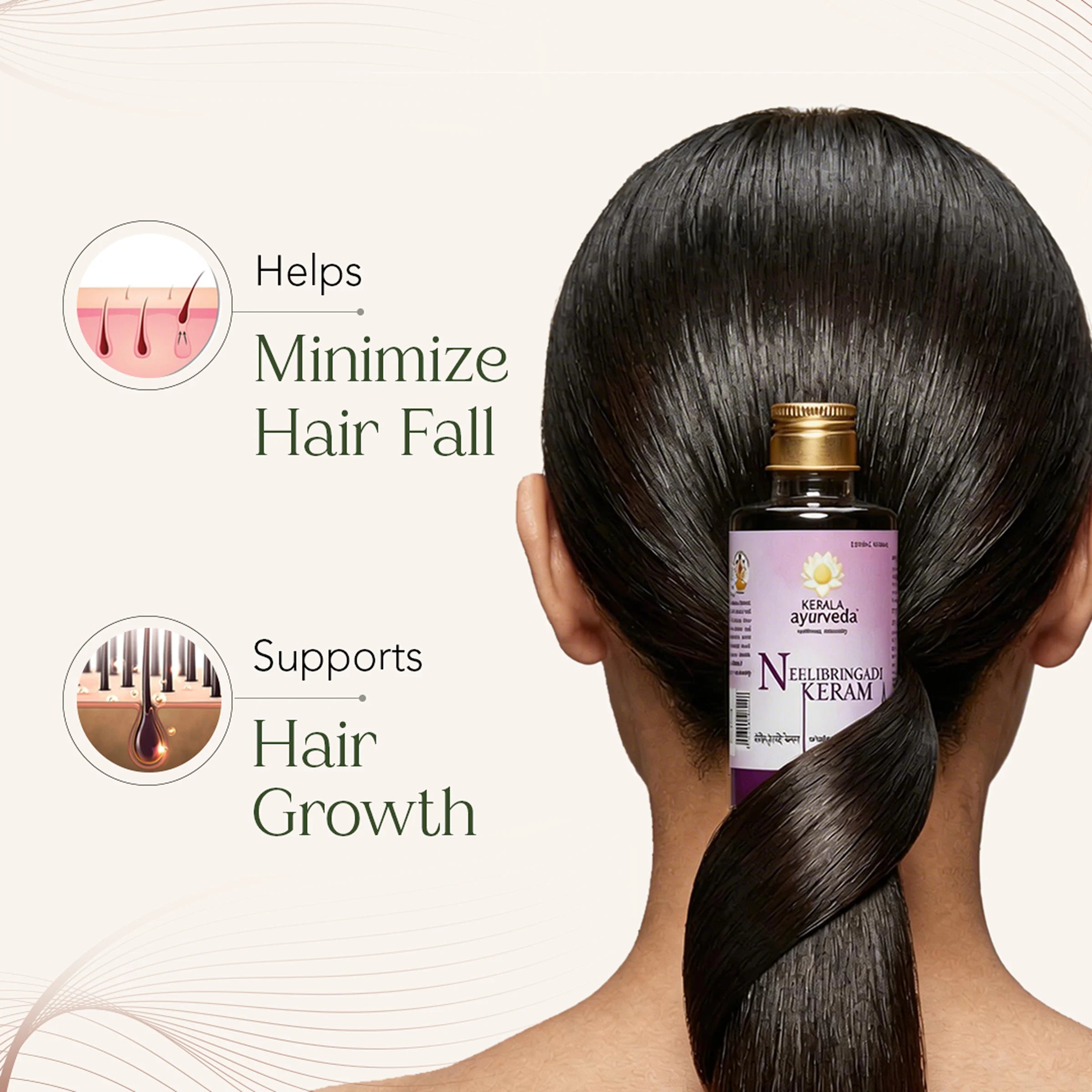 Neelibringadi Keram | Helps Reduce Hair Fall, Strengthens Roots & Prevent Premature Greying