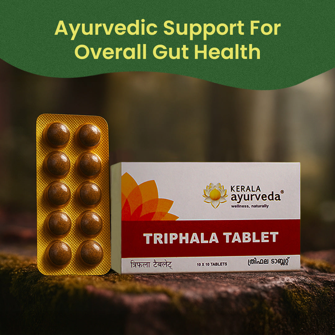 Triphala Tablets for Bowel Regularity, Gut Health & Better Digestion