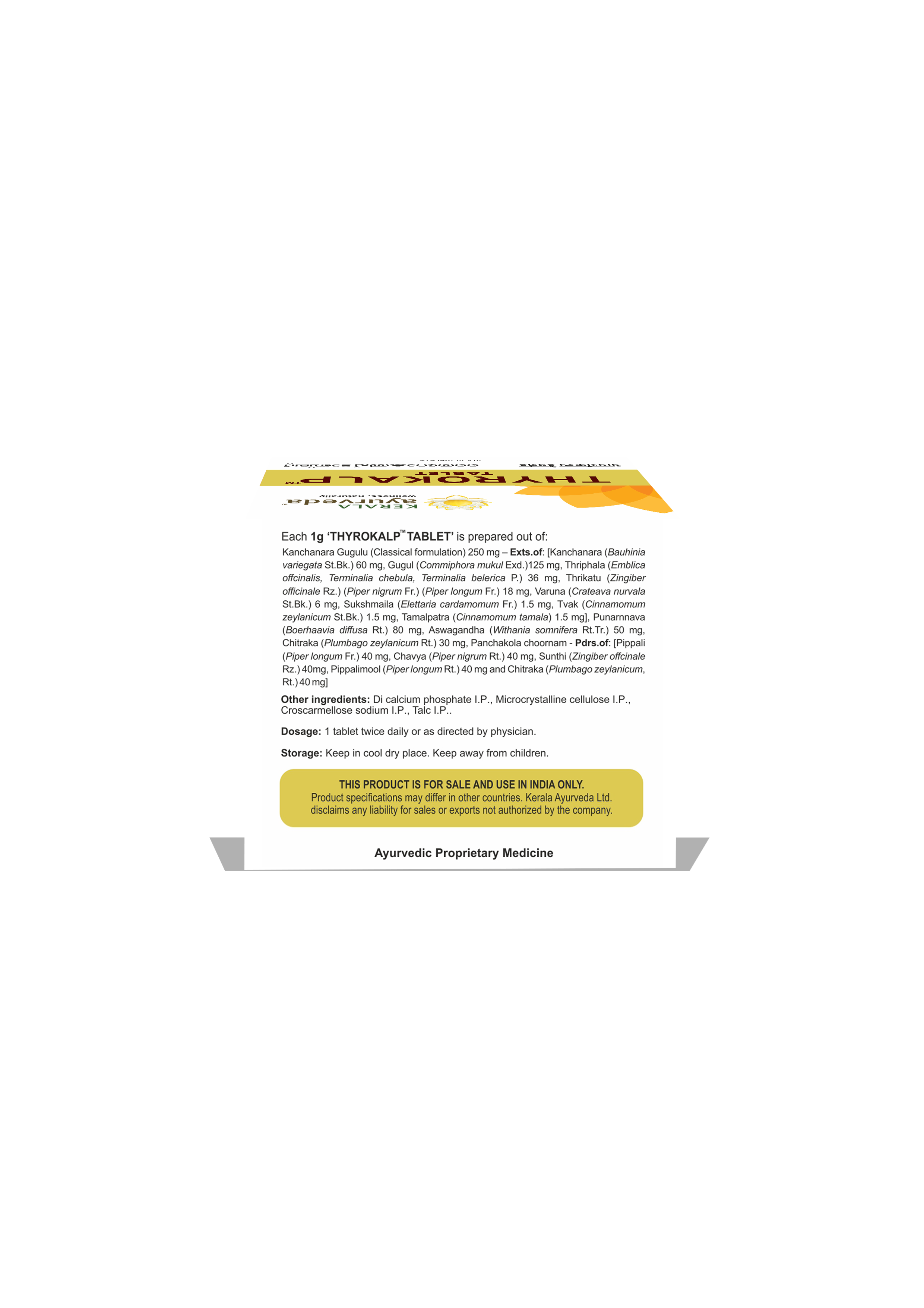 Thyrokalp Tablet (100 Nos)
