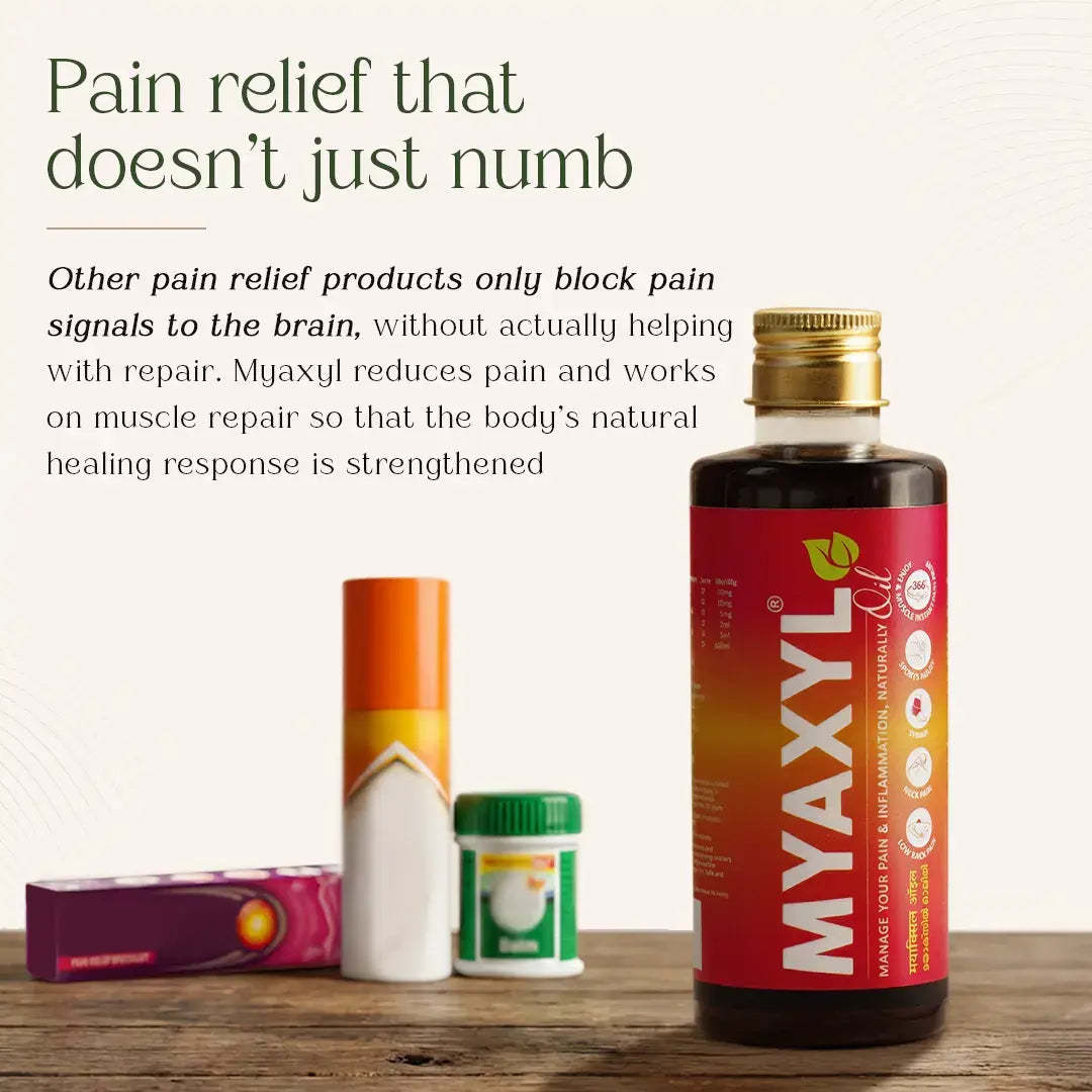 Myaxyl Pain Relief Oil | Triple Actions Pain Oil For Pain Relief & Recovery