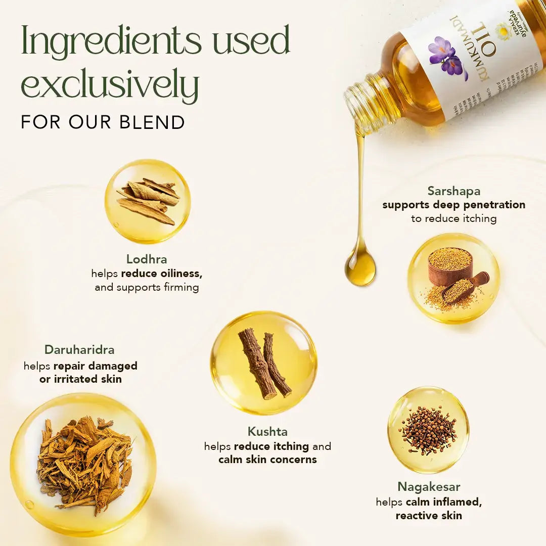 Kumkumadi Thailam for Skin Radiance, Pigmentation Care & Reduced Appearance of Dark Spots