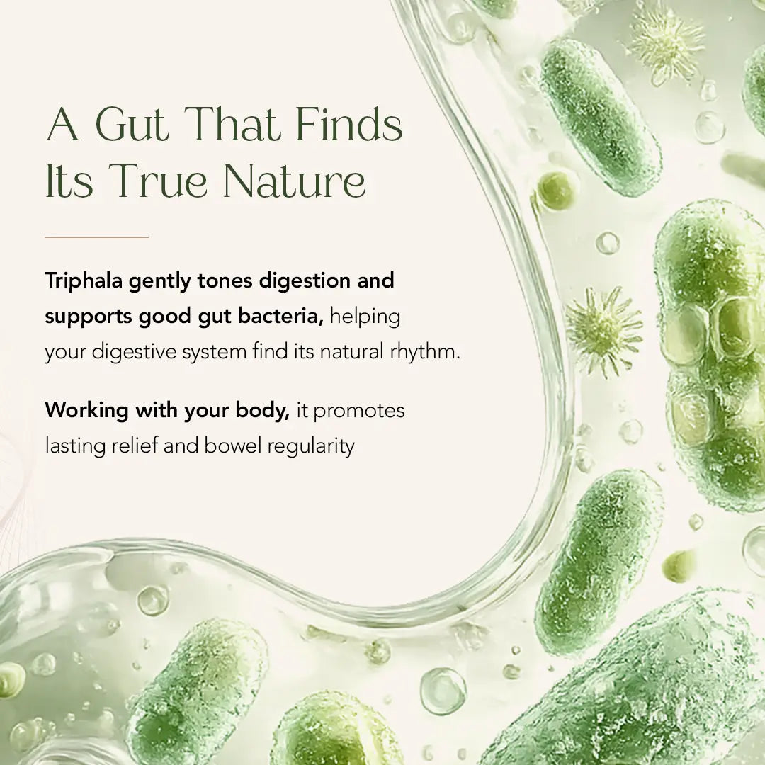 Triphala Tablets for Bowel Regularity, Gut Health & Better Digestion