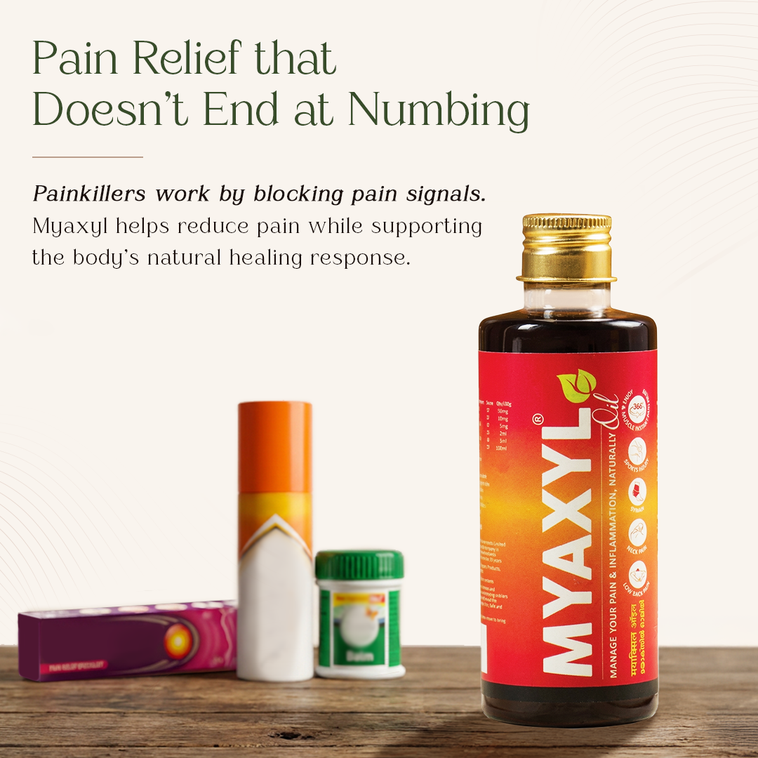 Myaxyl Pain Relief Oil | Triple Actions Pain Oil For Pain Relief & Recovery