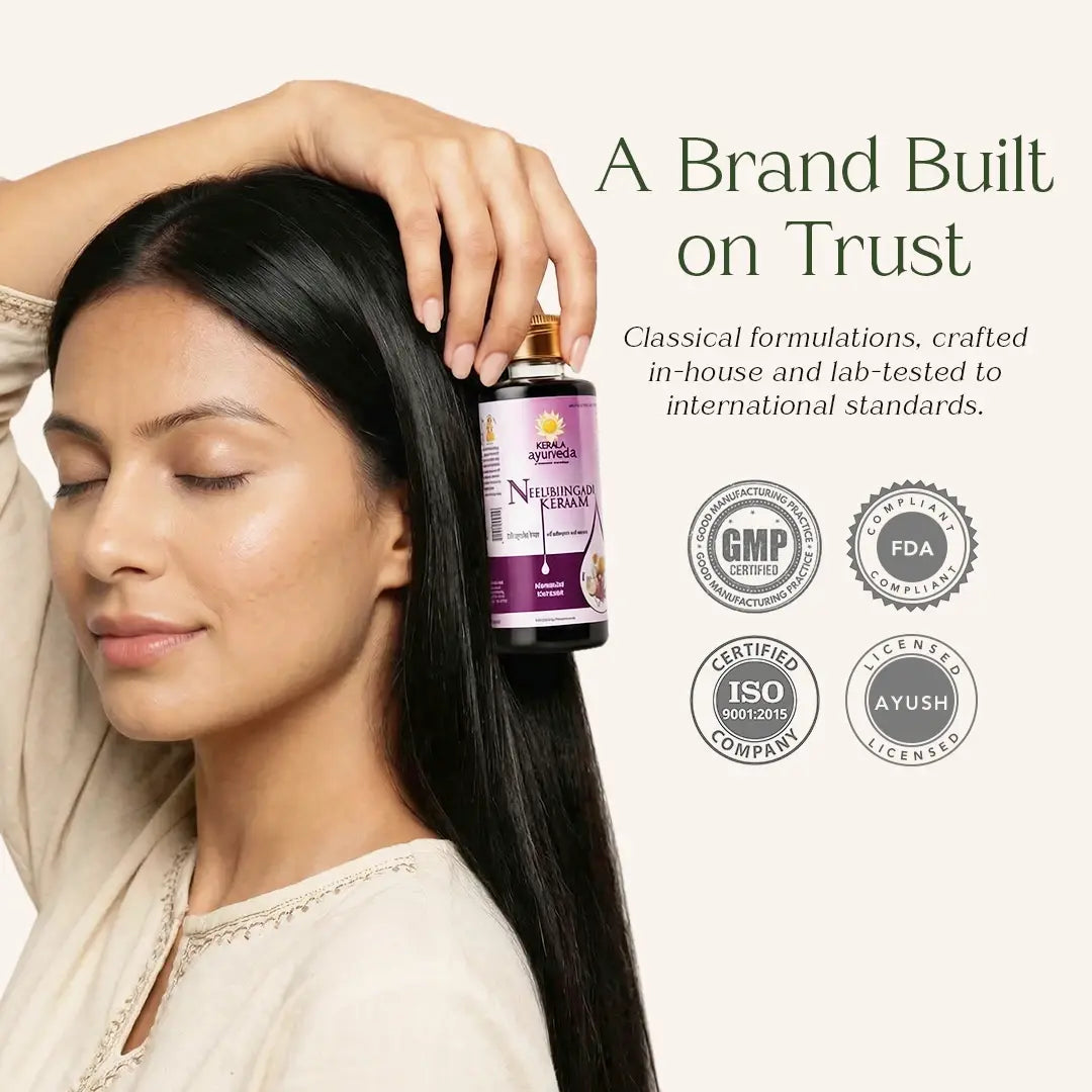 Neelibringadi Keram | Helps Reduce Hair Fall, Strengthens Roots & Prevent Premature Greying