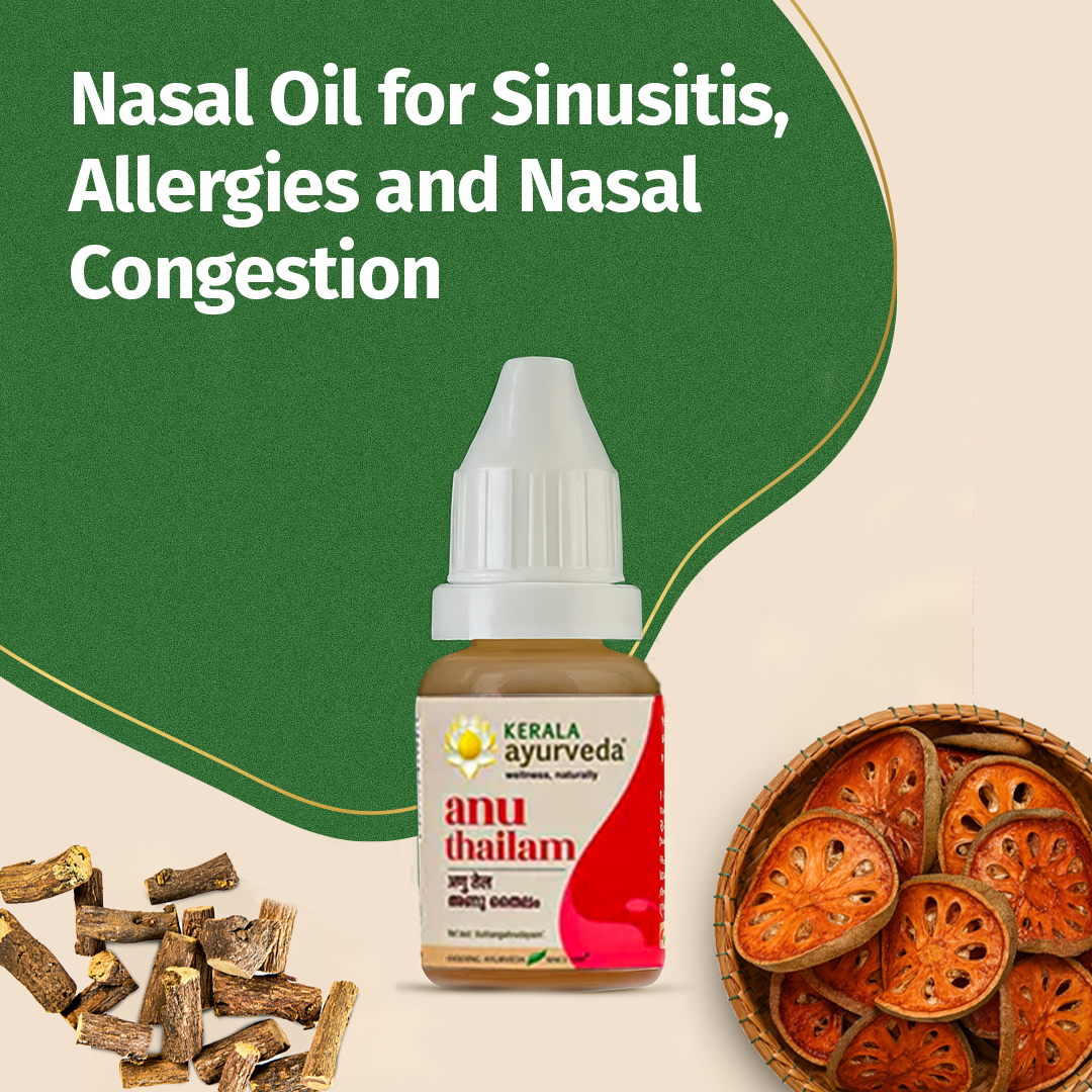 Anu Thailam Nasal Oil for Nasal Comfort, Sinus Wellness & Clear Breathing