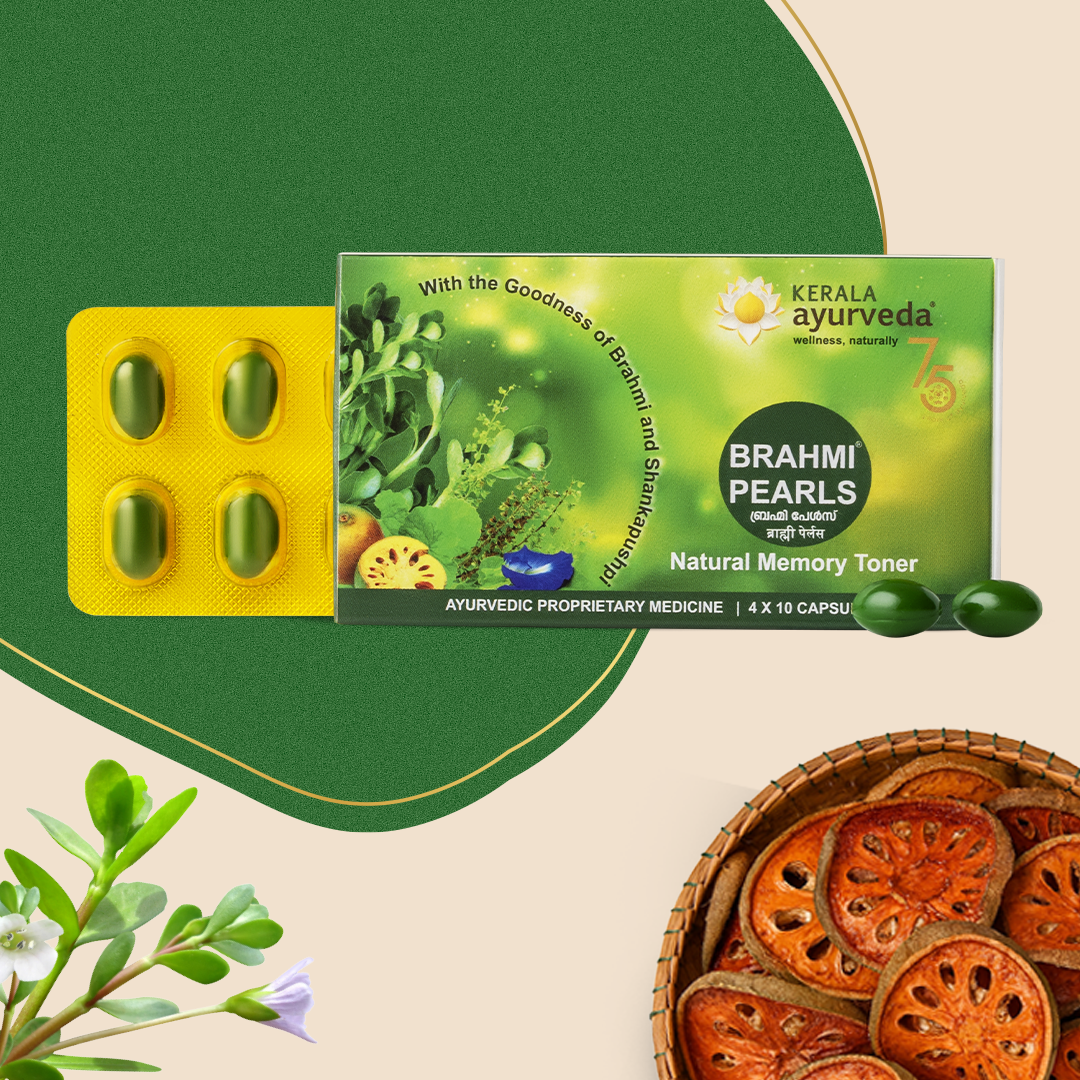 Brahmi Pearls | Helps Improve Focus, Mental Calmness & Relieves Stress