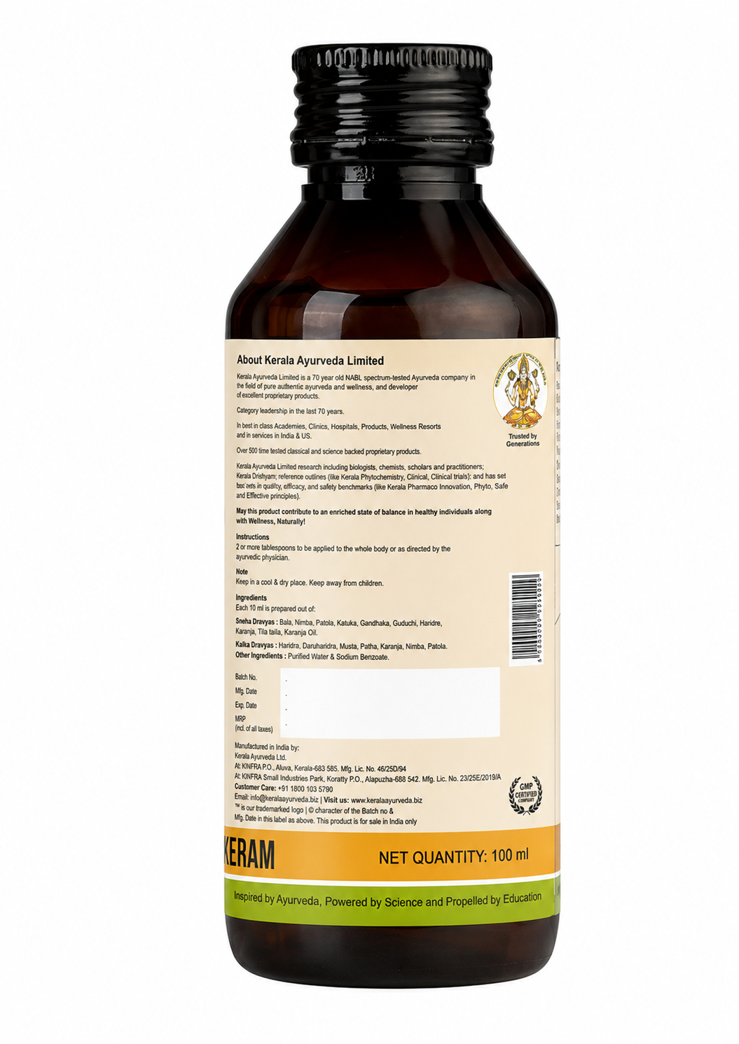 Durdurapatradi Keram (Oil-100 Ml)