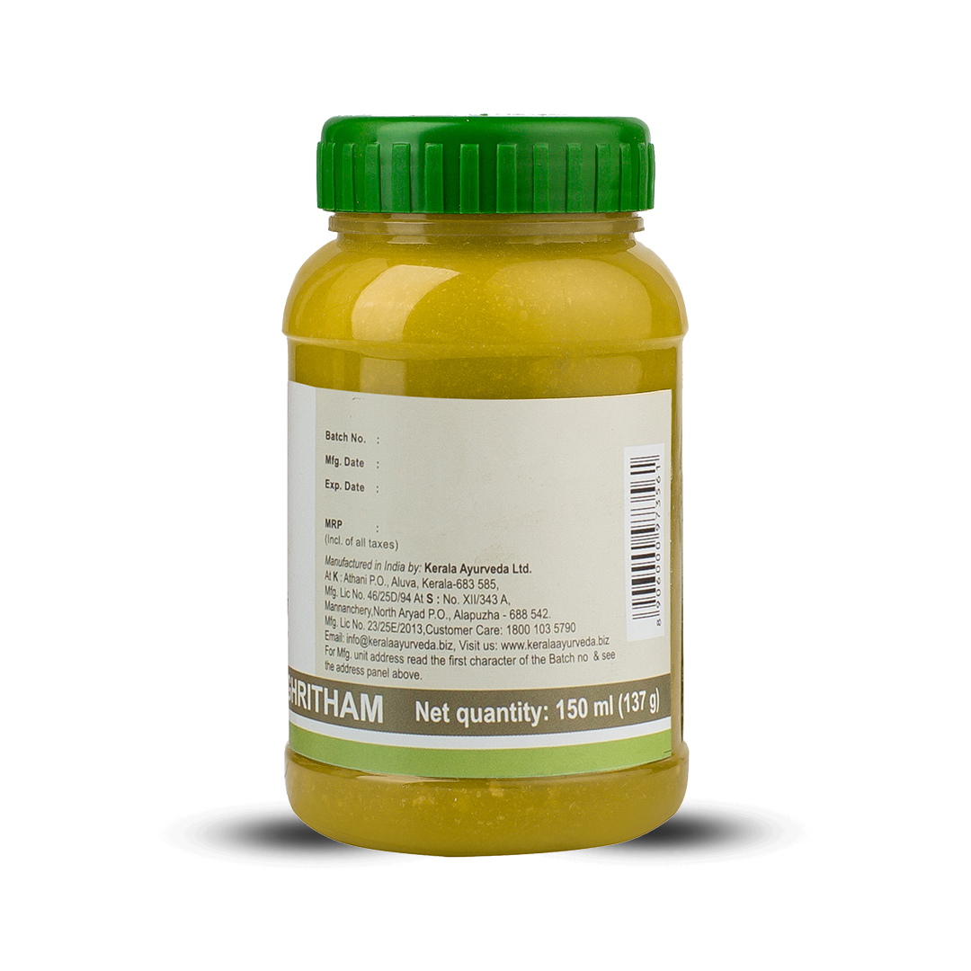 Side label with batch/expiry fields, manufacturer address, barcode and “Net quantity: 150 ml (137 g)” information on same jar.