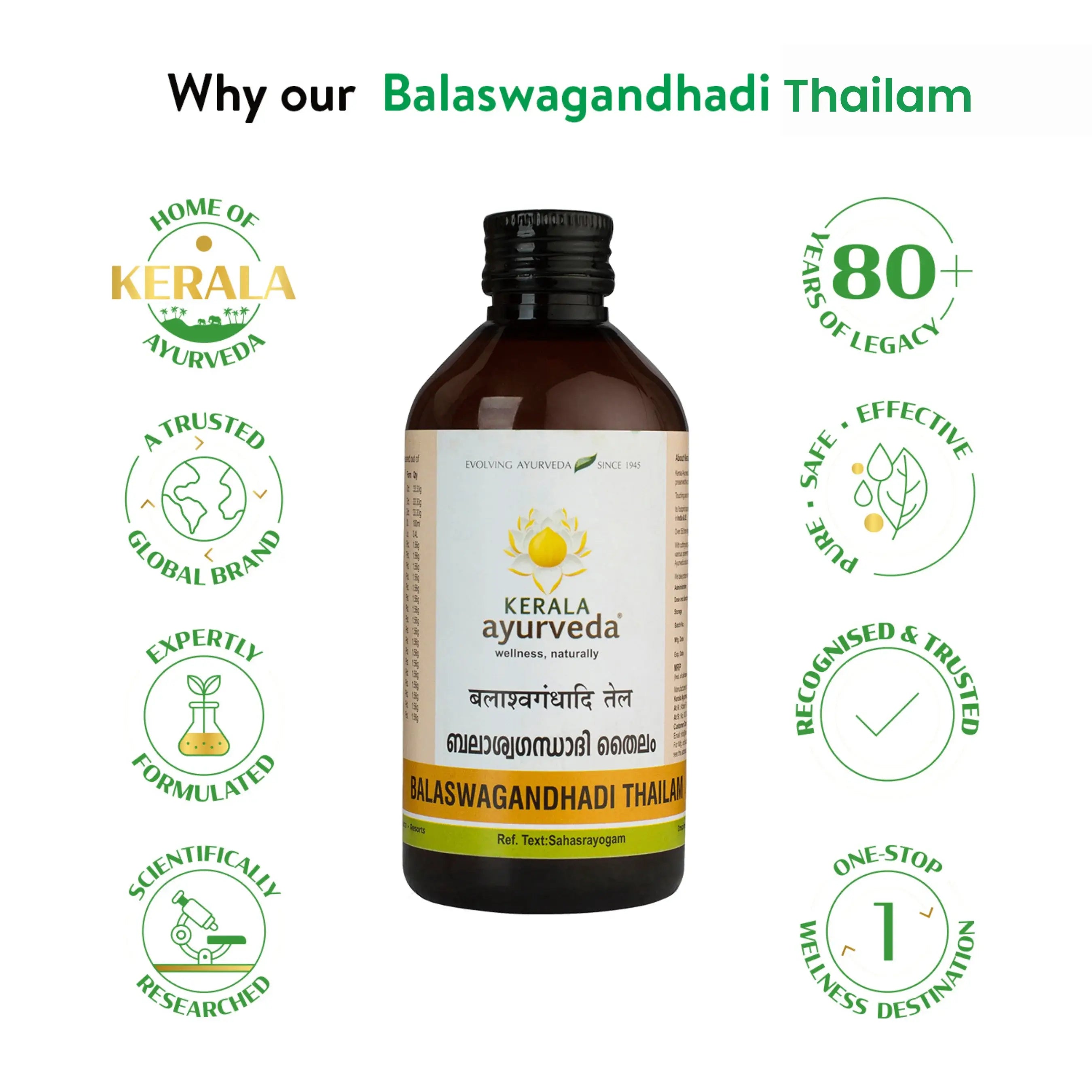 Balaswagandhadi Thailam (Oil - 200 Ml)