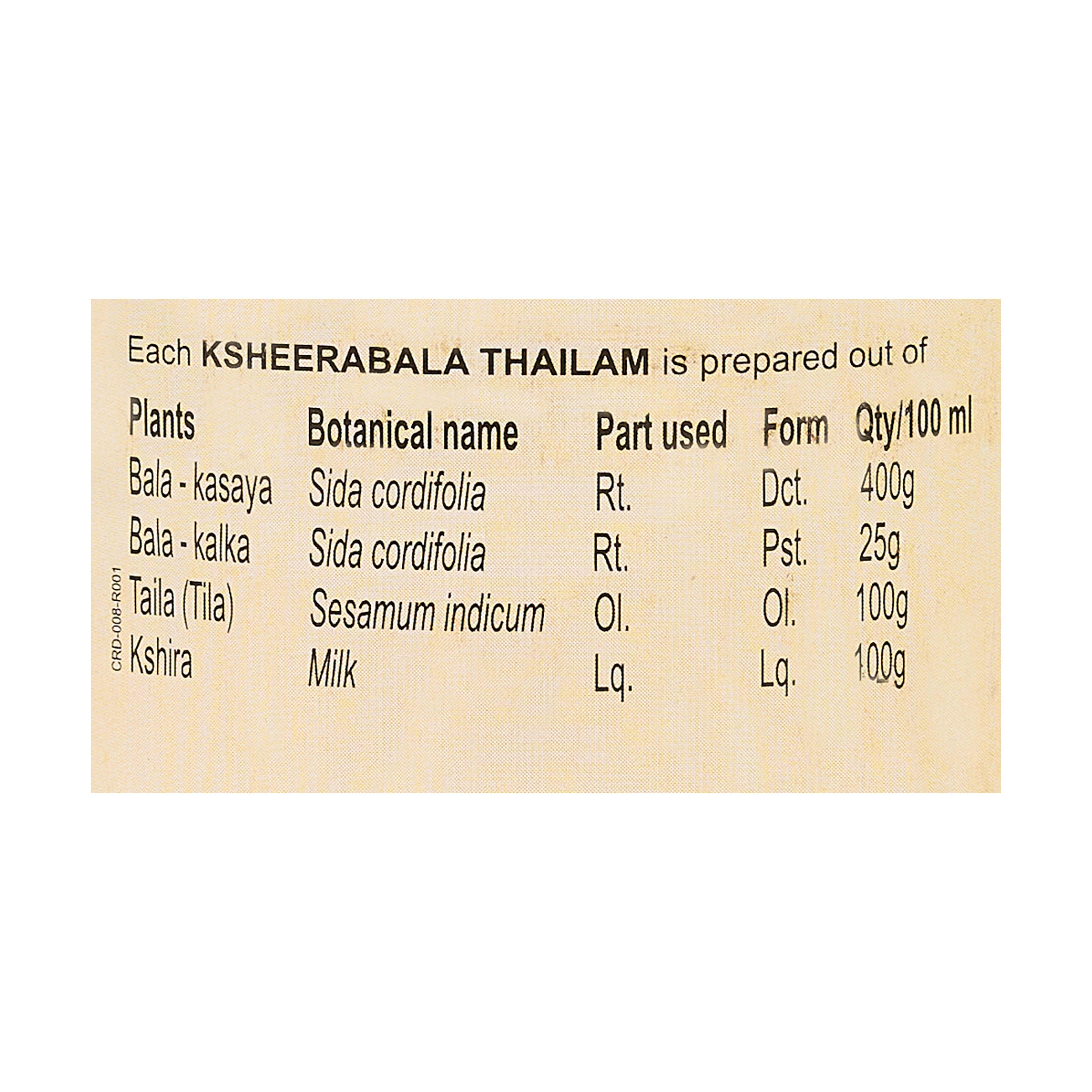 Ksheerabala Thailam for Restful Sleep, Relaxation & Stress Relief