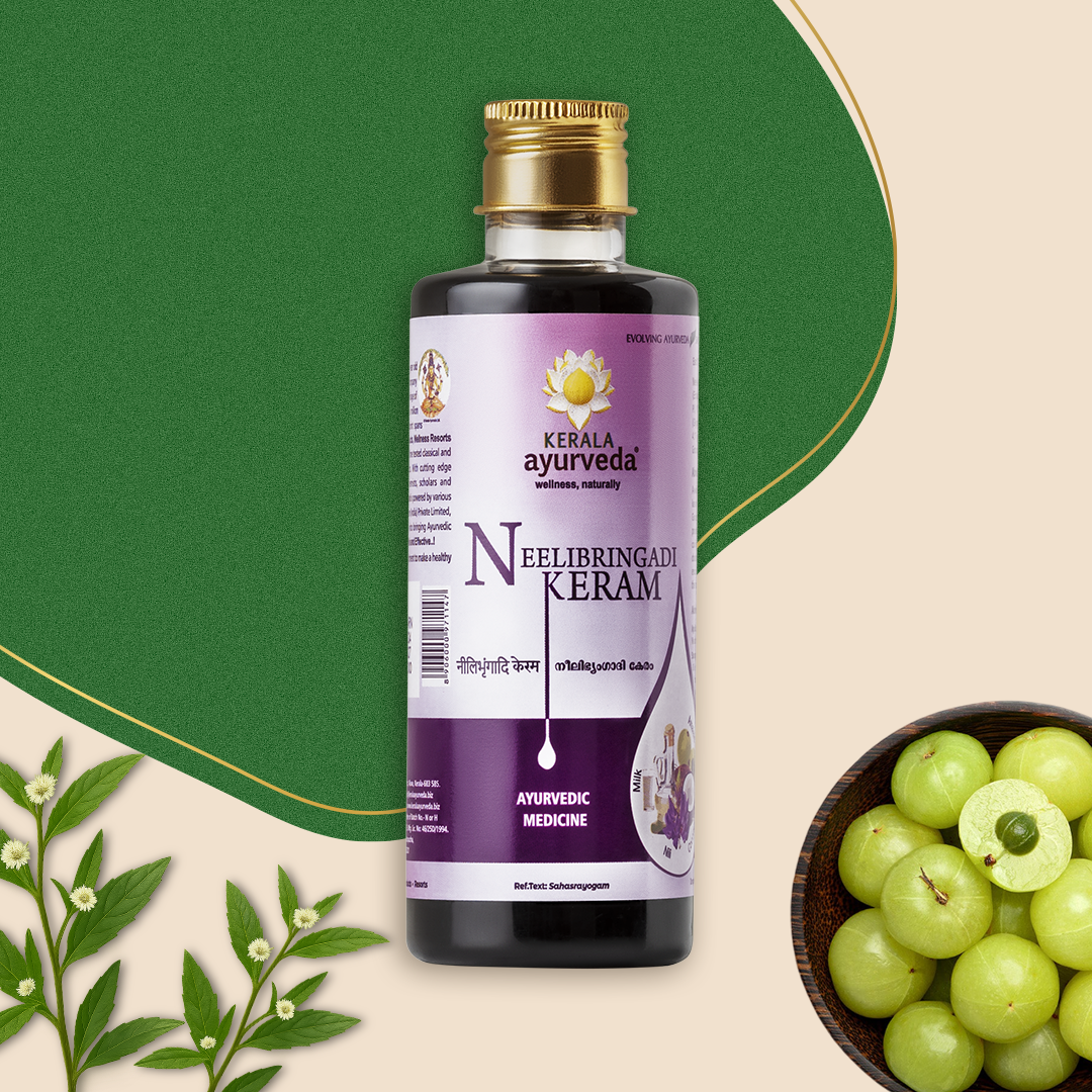 Neelibringadi Keram | Helps Reduce Hair Fall, Strengthens Roots & Prevent Premature Greying