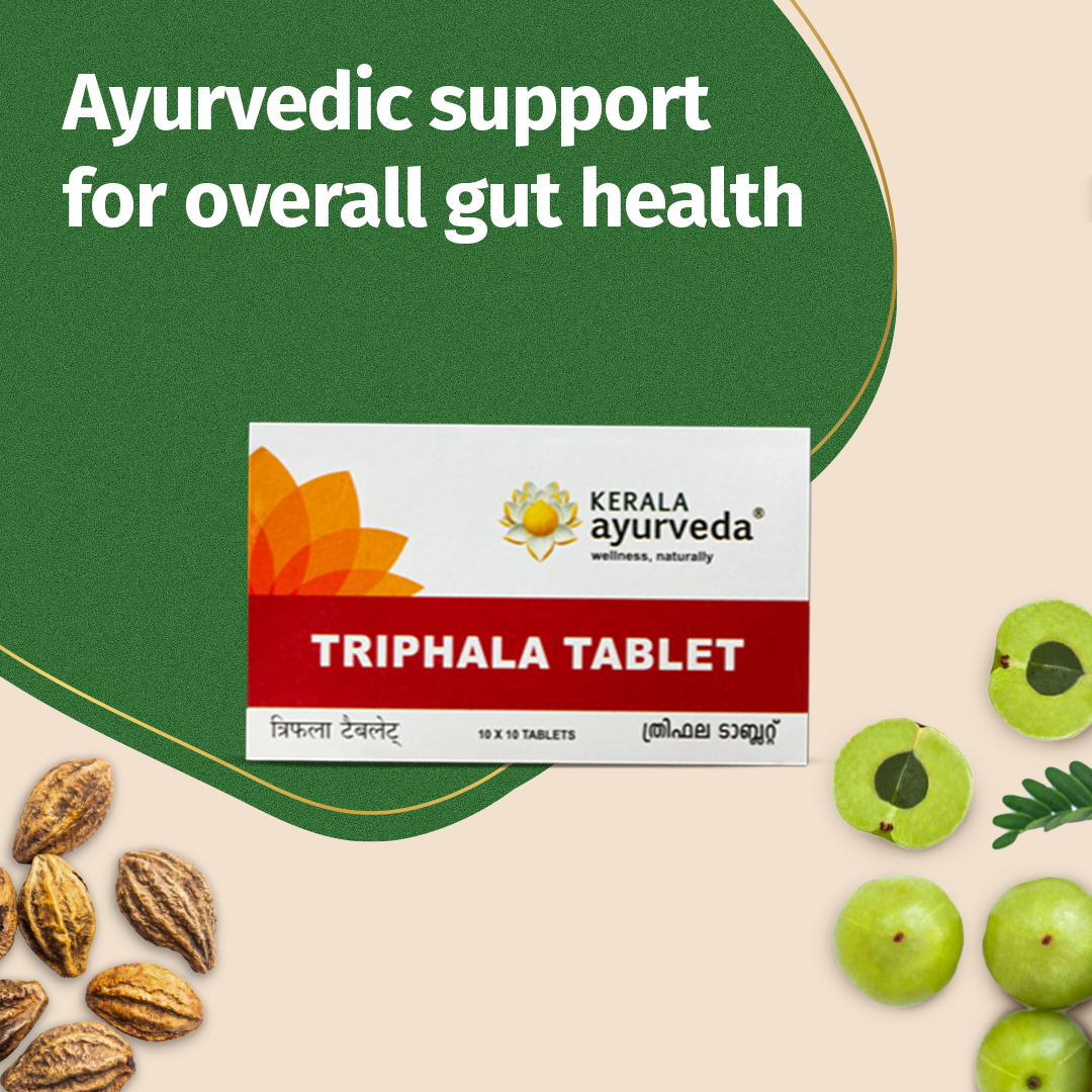 Triphala Tablets for Bowel Regularity, Gut Health & Better Digestion